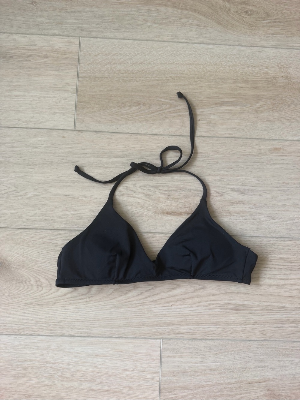 H&M Black Halter Triangle Bikini Top